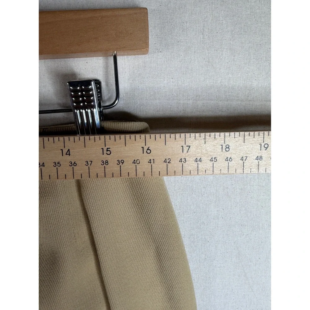 New Linda Allard Ellen Tracy Women's Pencil Skirt 100%‎ Wool Beige Size 14_6